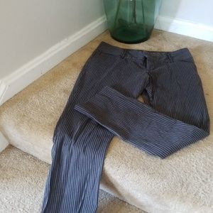 Pin Striped greay and blavk pants